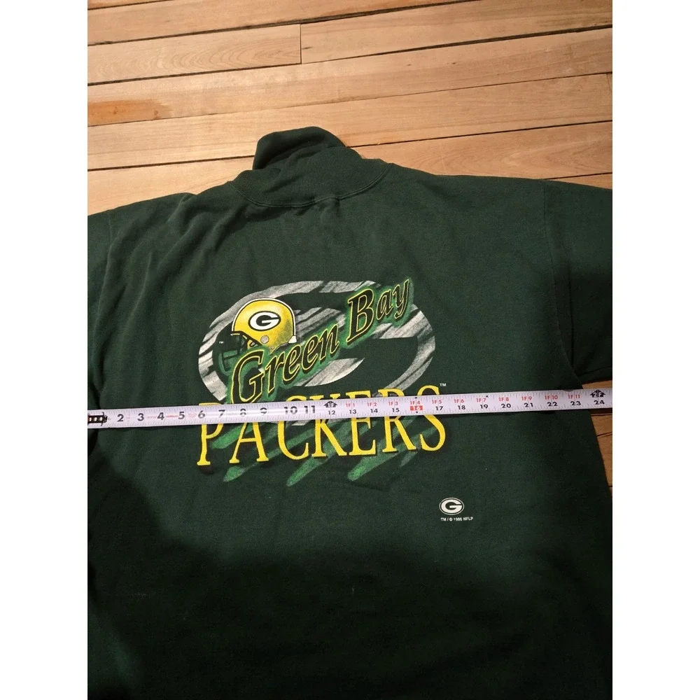 VTG 90s GREEN BAY PACKERS CLIFF ENGLE 1996 SPELL OUT SWEATSHIRT CREWNECK SIZE XL